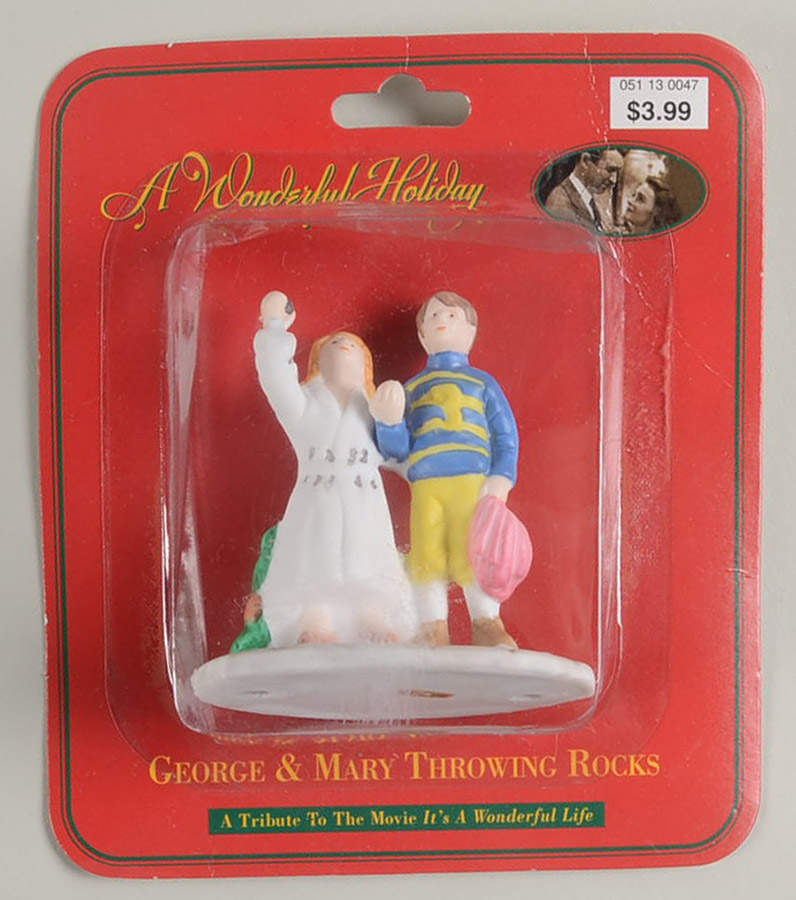 It's a Wonderful Holiday - Bedford Falls George And Mary Throwing Rocks - No Box by Dayton Hudson-1