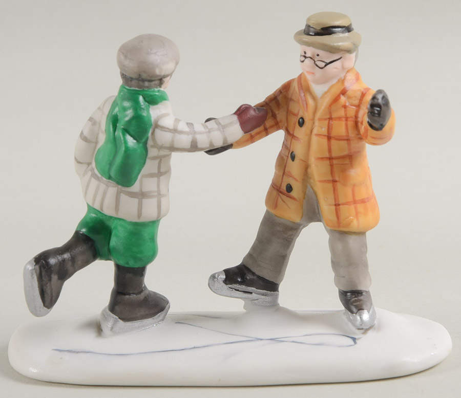 It's a Wonderful Holiday - Bedford Falls Uncle Billy And George Skating - Boxed by Dayton Hudson-1