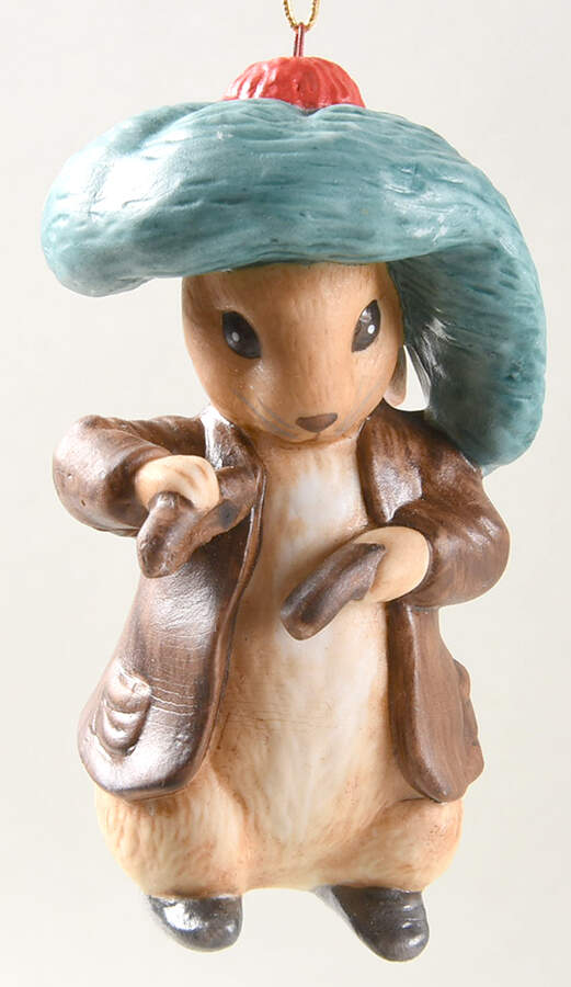 Beatrix Potter Christmas Ornament Collection Benjamin Bunny - No Box by Danbury Mint-1