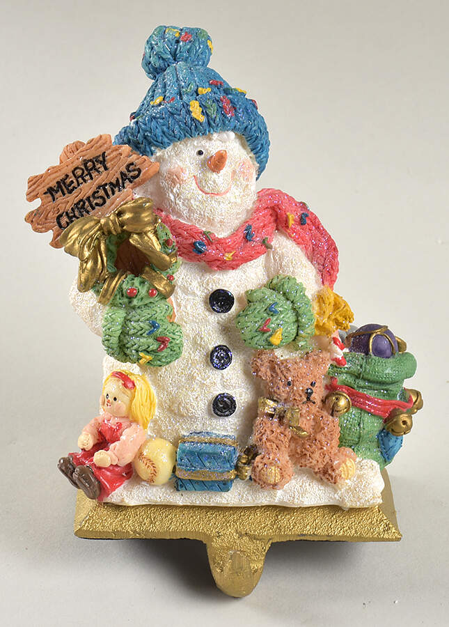 Christmas Stocking Holders Snowman With Blue Hat - Boxed by Dayton Hudson-1