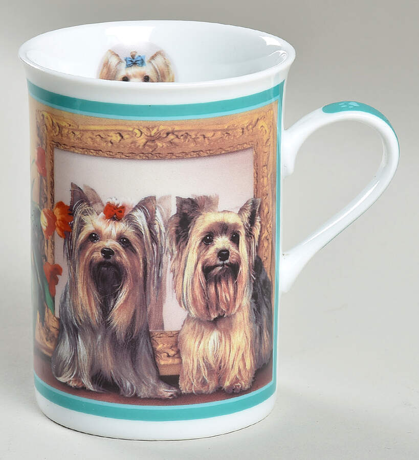 Elegant Yorkies Mug Mirror, Mirror - No Box by Danbury Mint-1
