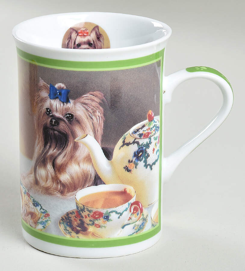 Elegant Yorkies Mug Afternoon Tea - No Box by Danbury Mint-1