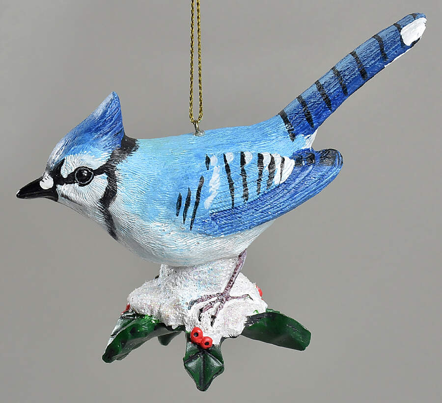 The Songbird Christmas Ornaments Blue Jay - No Box by Danbury Mint-1