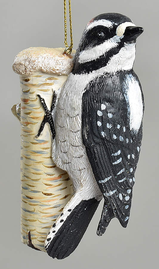 The Songbird Christmas Ornaments Downy Woodpecker - No Box by Danbury Mint-1