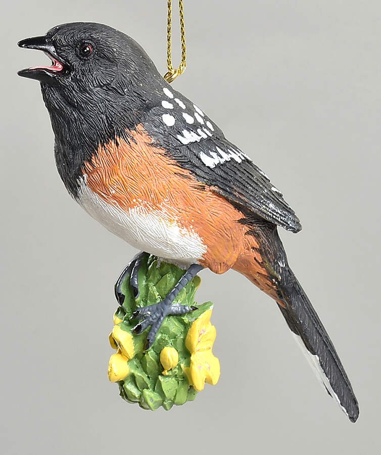 The Songbird Christmas Ornaments Eastern Towhee - No Box by Danbury Mint-1