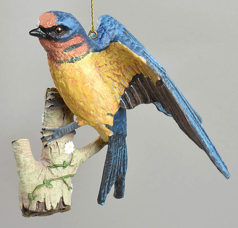 The Songbird Christmas Ornaments Barn Swallow - No Box by Danbury Mint-1