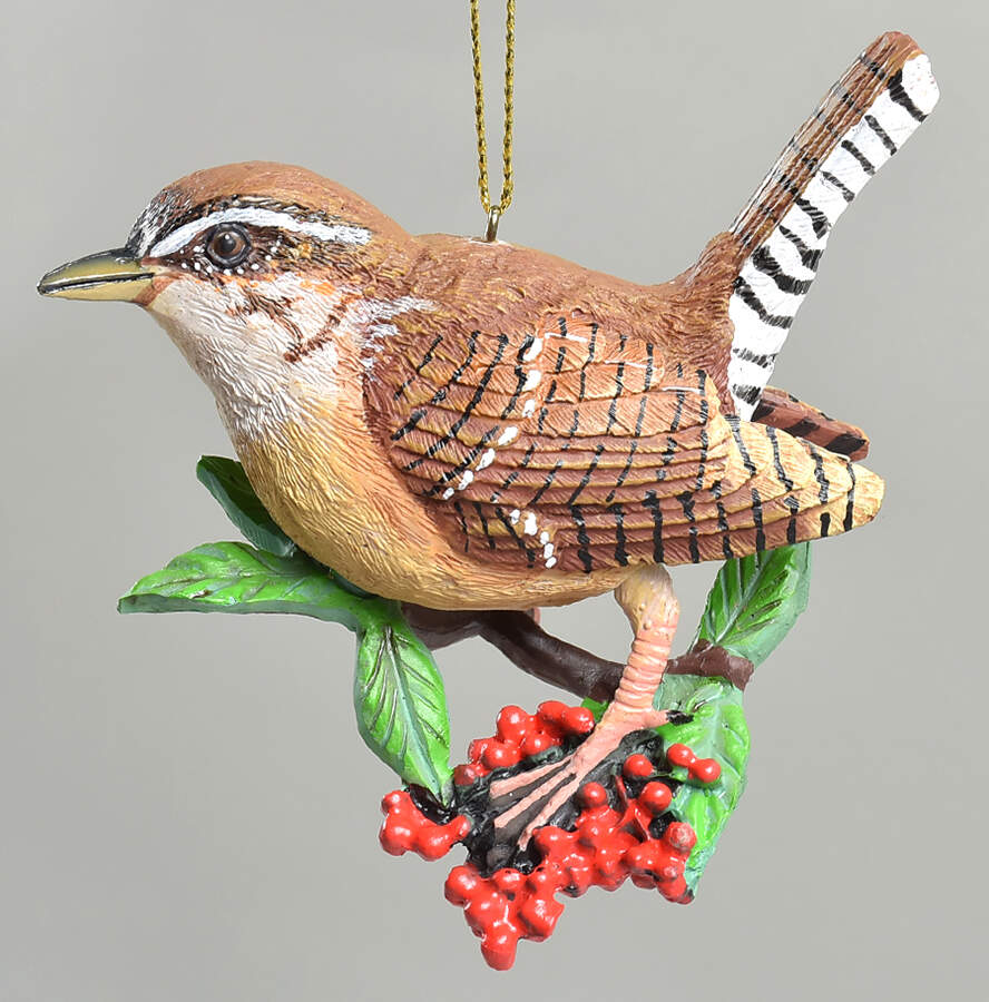 The Songbird Christmas Ornaments Carolina Wren - No Box by Danbury Mint-1