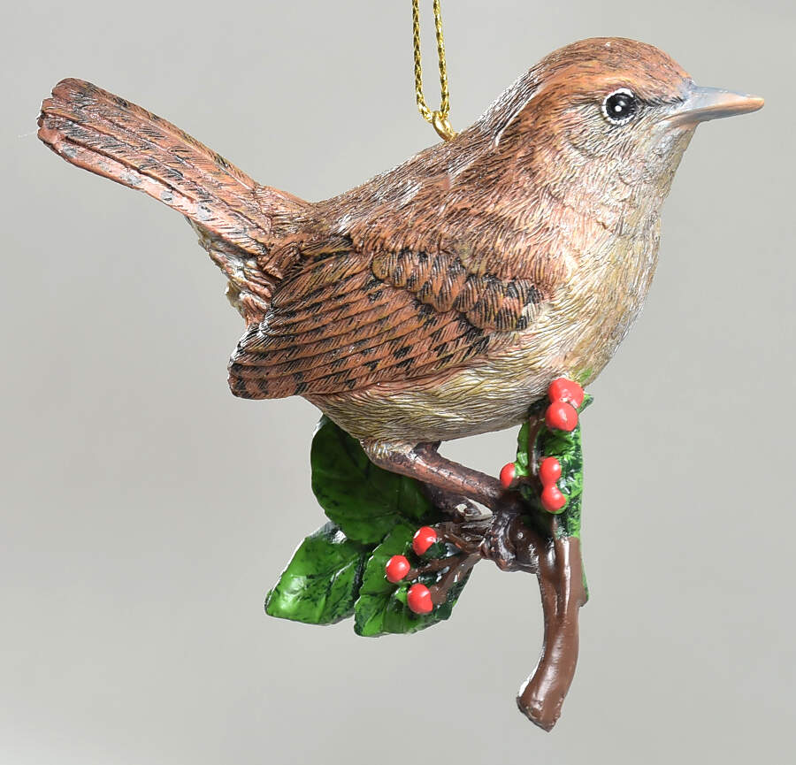 The Songbird Christmas Ornaments House Wren - No Box by Danbury Mint-1