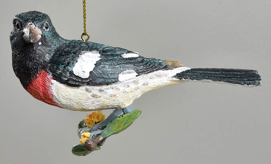 The Songbird Christmas Ornaments Rose-Breasted Grosbeak - No Box by Danbury Mint-1