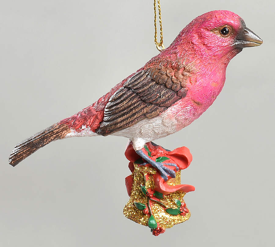 The Songbird Christmas Ornaments Purple Finch - No Box by Danbury Mint-1