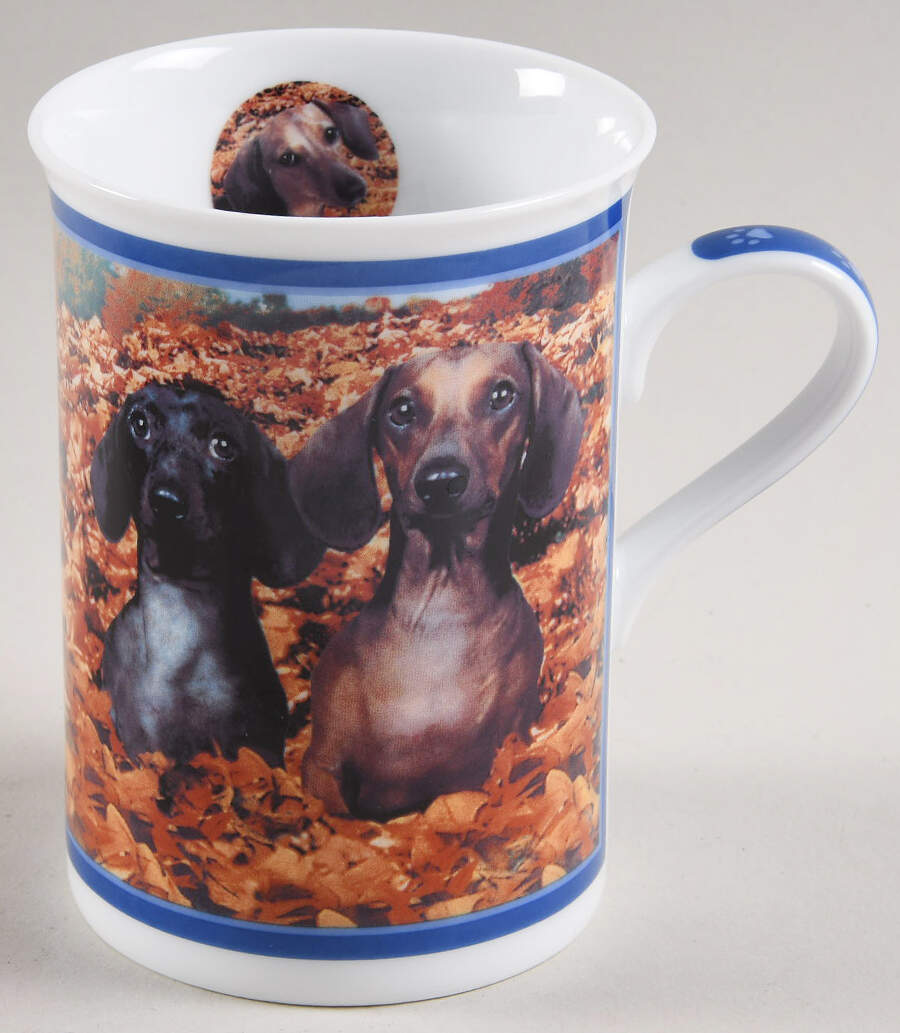 Darling Dachshunds Fall Day - No Box by Danbury Mint-1