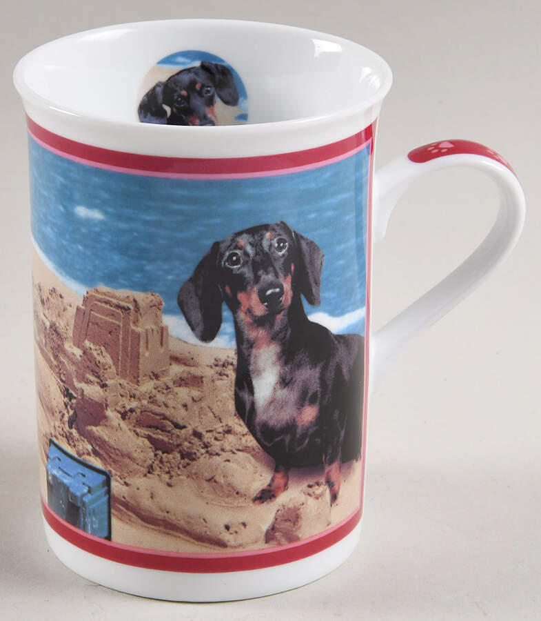 Darling Dachshunds Sand Castles - No Box by Danbury Mint-1