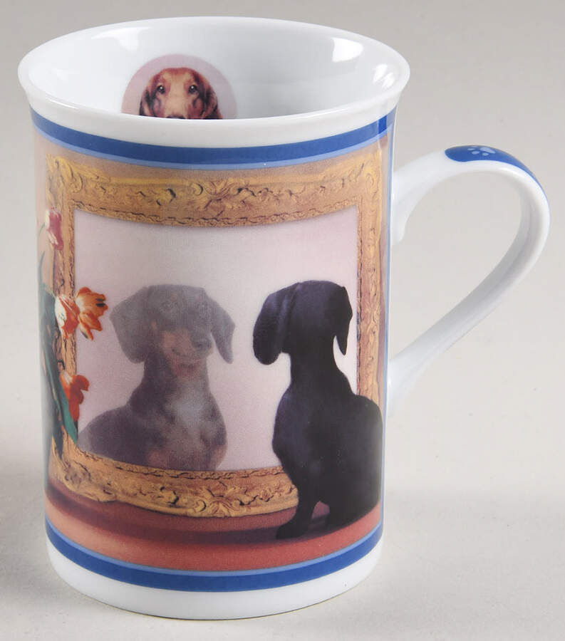 Darling Dachshunds Mirror, Mirror - No Box by Danbury Mint-1