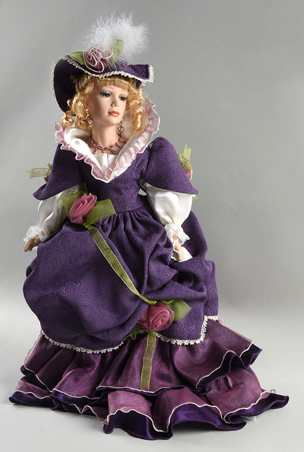 Collector's Choice Blonde Purple Dres And Hat - No Box by Dandee-1