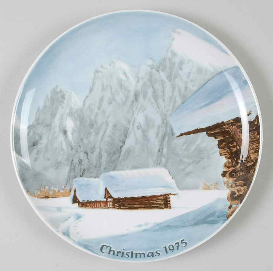 Christmas Plate Langkofel Mountains - Boxed by Eschenbach-1