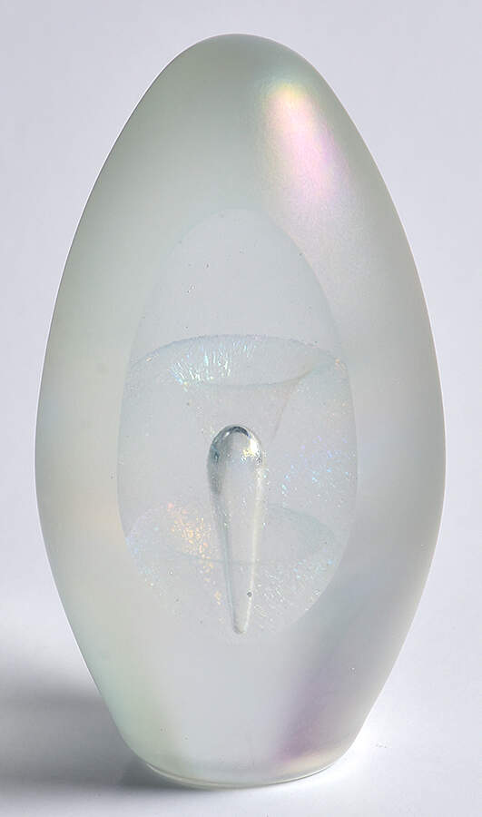 Eickholt Studios Crystal Paperweight Egg Shape Fountain - No Box by Eickholt Studios-1