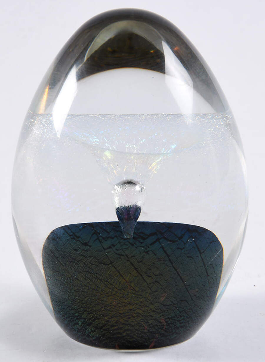 Eickholt Studios Crystal Paperweight Iridescent Dichroic Fountain - No Box by Eickholt Studios-1