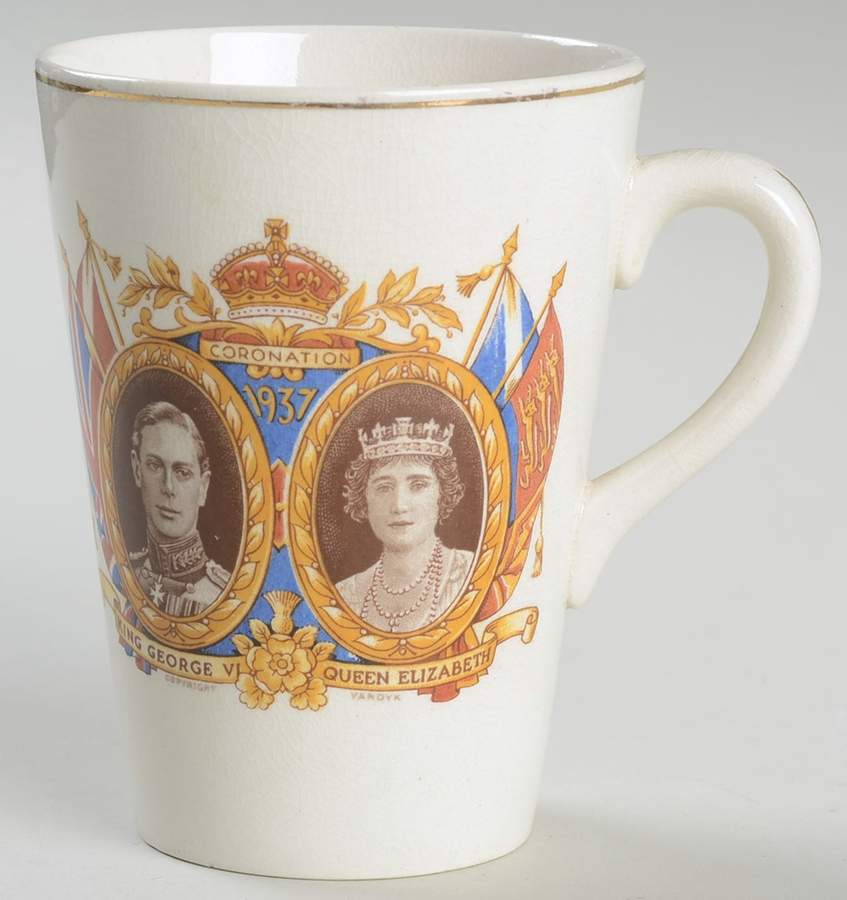 Royalty Commemoratives George Vi & Elizabeth Coronation Mug - No Box by England-1