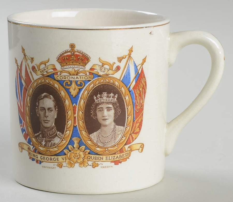 Royalty Commemoratives George Vi & Elizabeth Coronation Mug - No Box by England-1