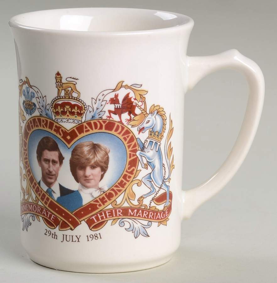 Royalty Commemoratives Charles Iii & Diana Wedding Mug - No Box by England-1