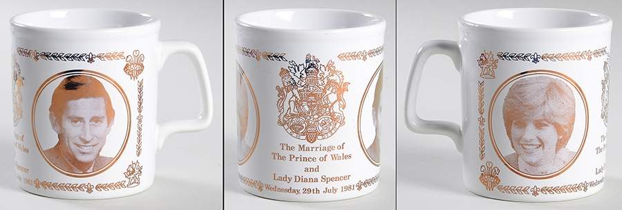 Royalty Commemoratives Charles Iii & Diana Wedding Mug - No Box by England-1