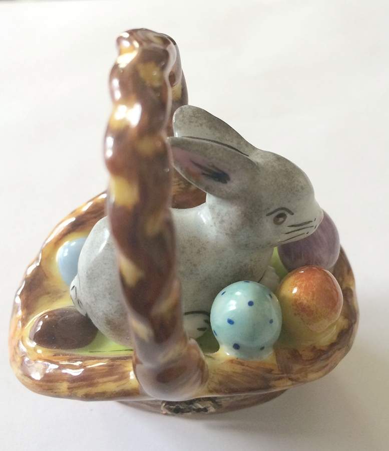 Elda Creations Limoges Box Easter Bunny With Eggs - No Box by Elda Creations-1