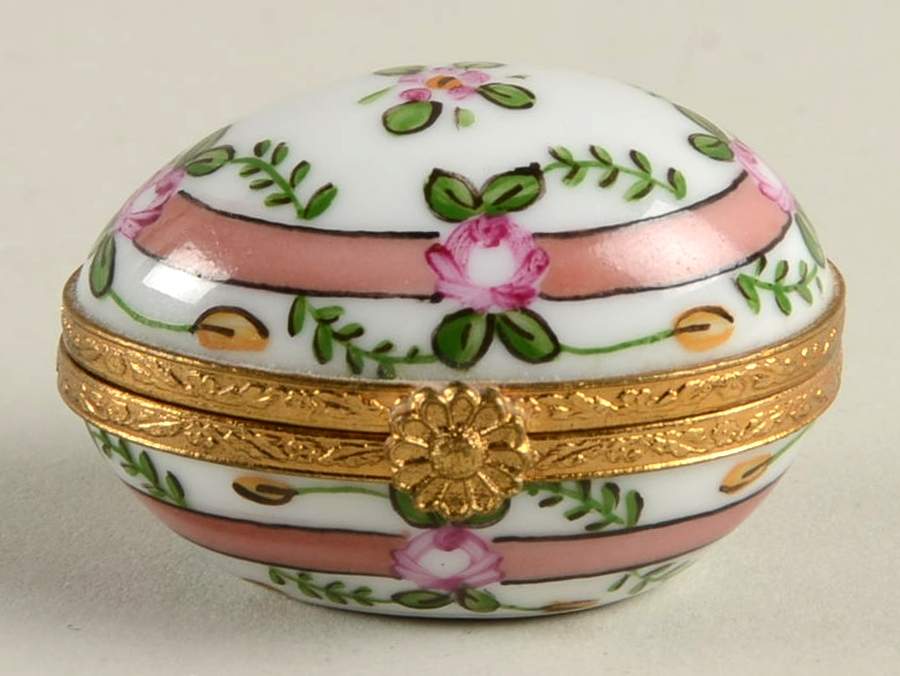 Limoges Boxes Floral Egg Box - No Box by Etoile Limoges-1