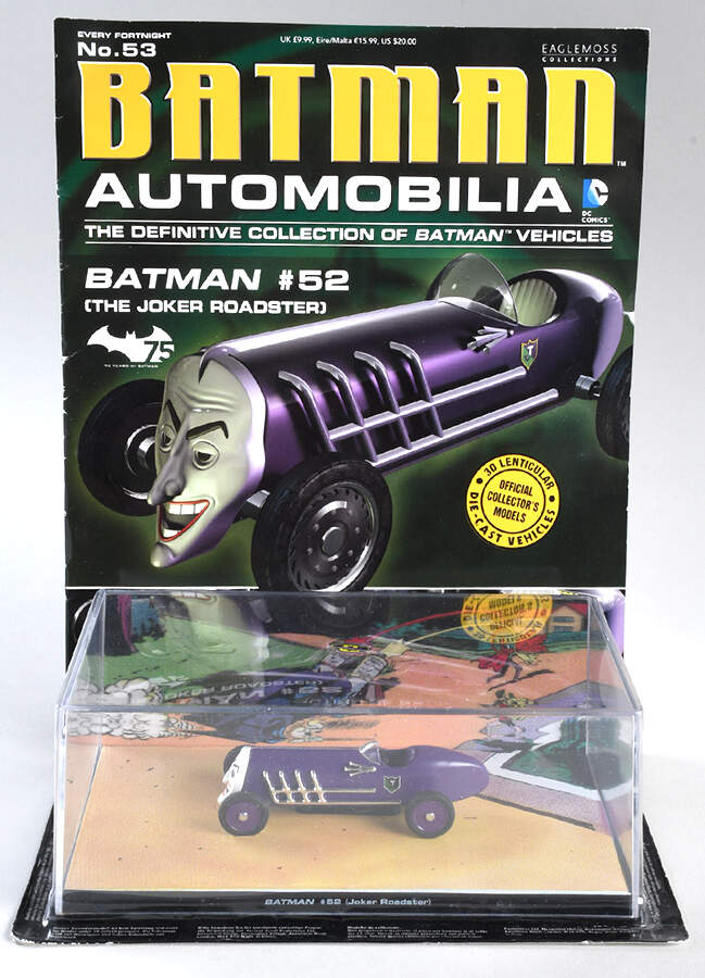 Batman Automobilia Collection Joker Roadster #52 - No Box by Eaglemoss-1