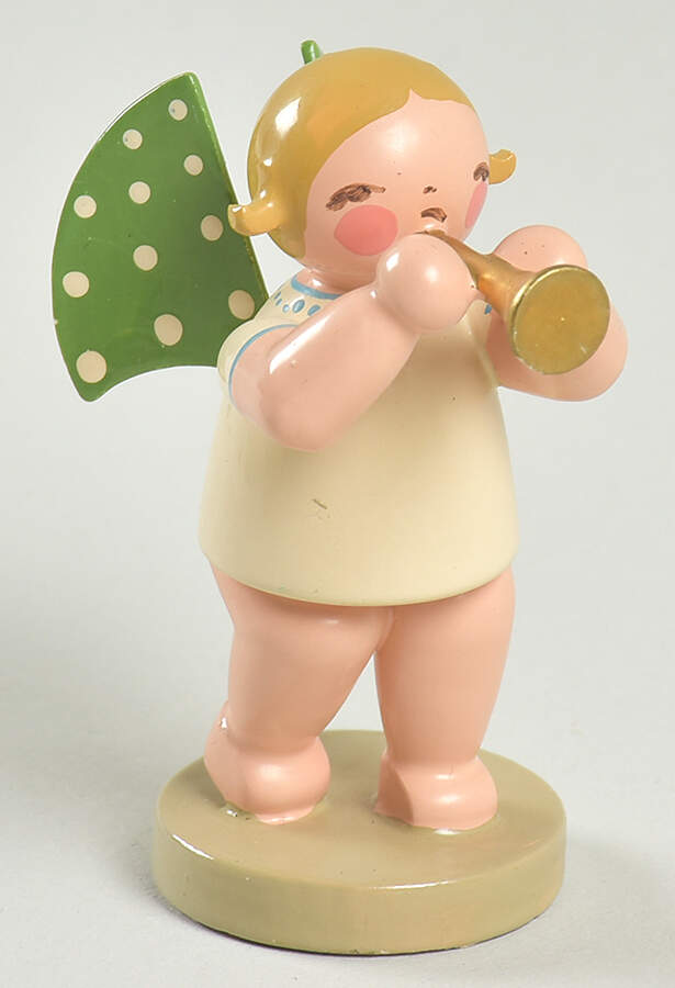 Angel Orchestra Blonde Angel W/ Horn - No Box by Erzgebirge-1