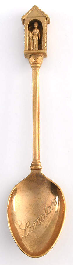 Goldplated Souvenir Spoons Palace Guard London - No Box by Exquisite Ej Ltd-1
