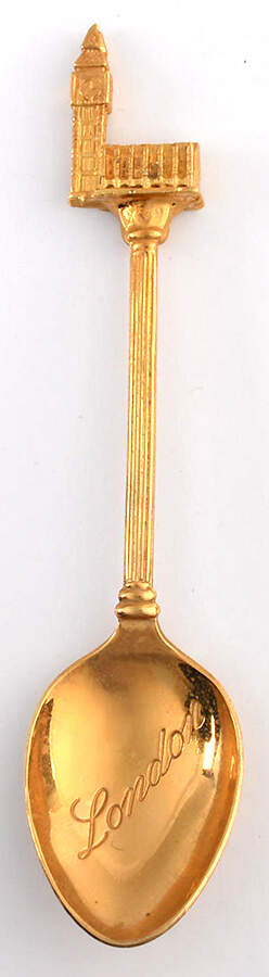 Goldplated Souvenir Spoons Big Ben London - No Box by Exquisite Ej Ltd-1