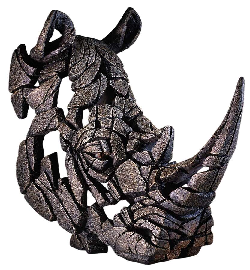 Wild Animals Rhinoceros Bust - No Box by Edge Sculpture By Matt Buckley-1