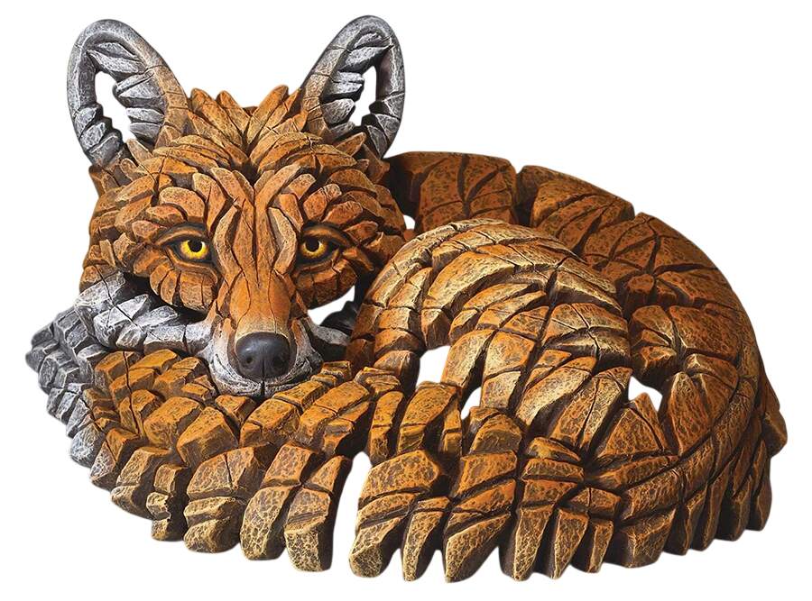 Wild Animals Fox Curled Up - No Box by Edge Sculpture By Matt Buckley-1