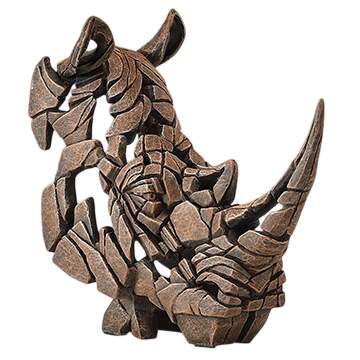Wild Animals Rhinoceros Bust-Miniature - No Box by Edge Sculpture By Matt Buckley-1