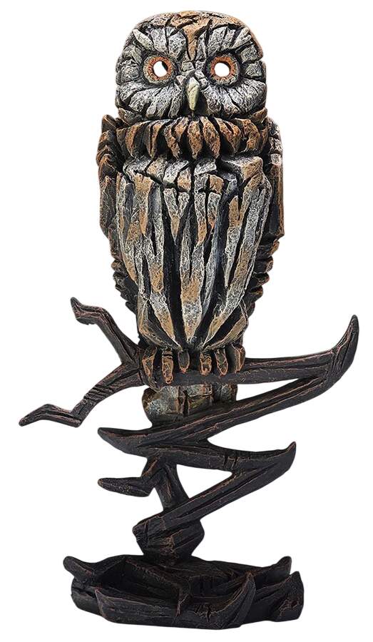 Birds Owl On The Branch - Boxed by Edge Sculpture By Matt Buckley-1