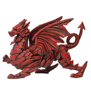 Mythological Dragon-Red - No Box by Edge Sculpture By Matt Buckley-1