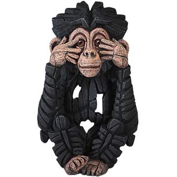 Born To Be Wild Chimp-"See No Evil" - No Box by Edge Sculpture By Matt Buckley-1