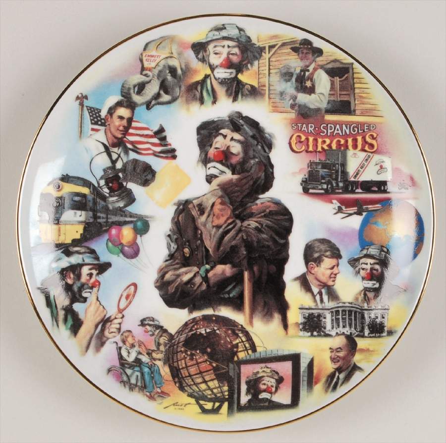 Emmett Kelly Jr Clown Looking Back-65th Birthday Commemorative - Boxed by Flambro-1