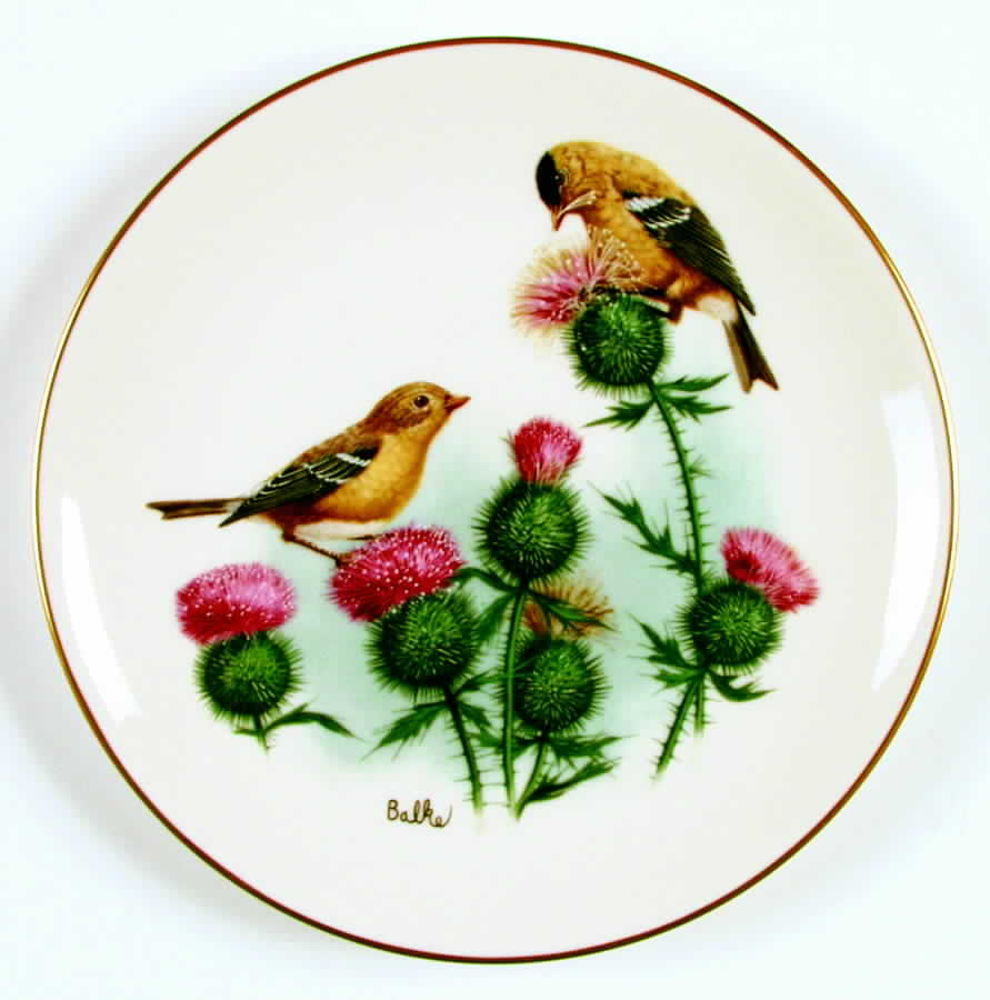 Birds & Flowers of Meadow Goldfinch And Bullthistle - No Box by Fleetwood Collection-1