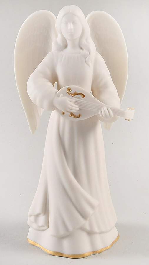Franklin Mint Figurines Angel With Mandolin - No Box by Franklin Mint-1