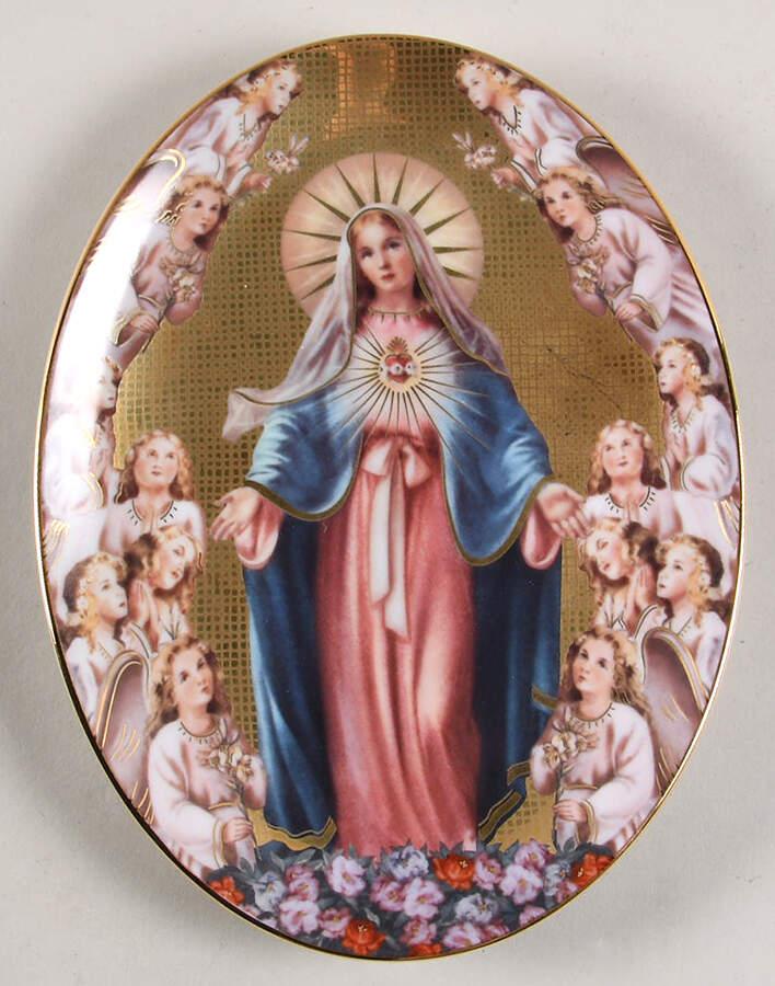 Franklin Mint Plates Mary Queen Of Angels - No Box by Franklin Mint-1