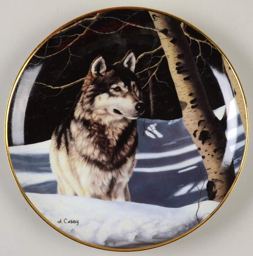 Franklin Mint Plates Winter Watch - No Box by Franklin Mint-1