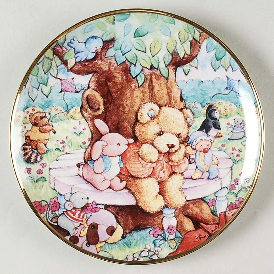 Franklin Mint Plates Cheer Up Teddy - No Box by Franklin Mint-1