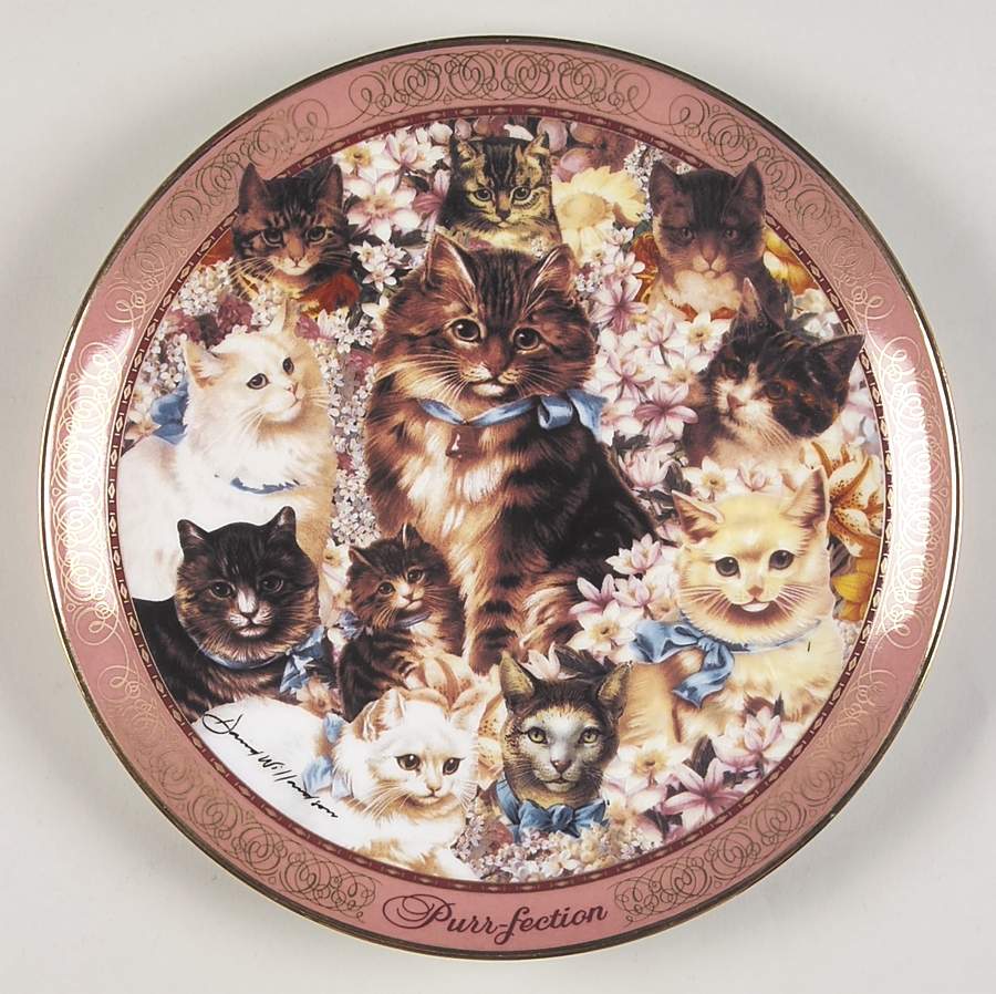 Franklin Mint Plates Purr-Fection - No Box by Franklin Mint-1