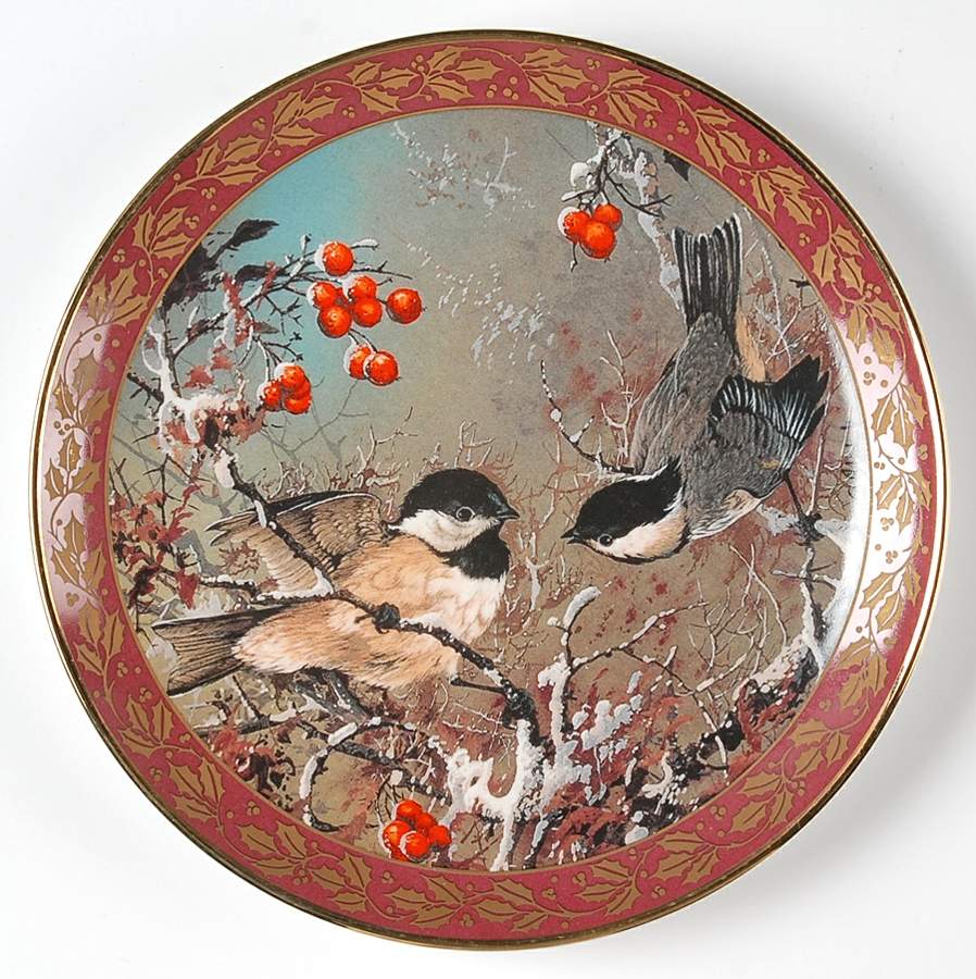 Franklin Mint Plates Winter Duet - No Box by Franklin Mint-1