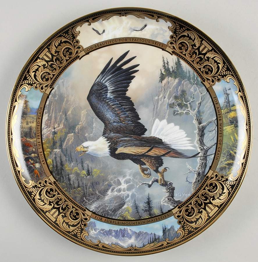 Franklin Mint Plates Born To Be Free - No Box by Franklin Mint-1