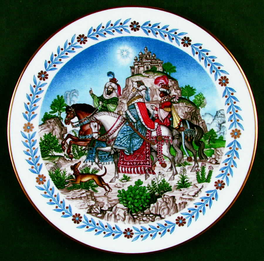 Christmas Plate Gift Of The Magi - With Box by Fleetwood Collection-1