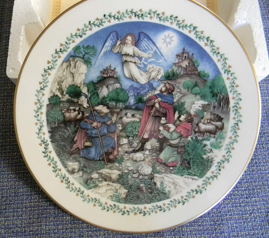 Christmas Plate Shepherds - Boxed by Fleetwood Collection-1
