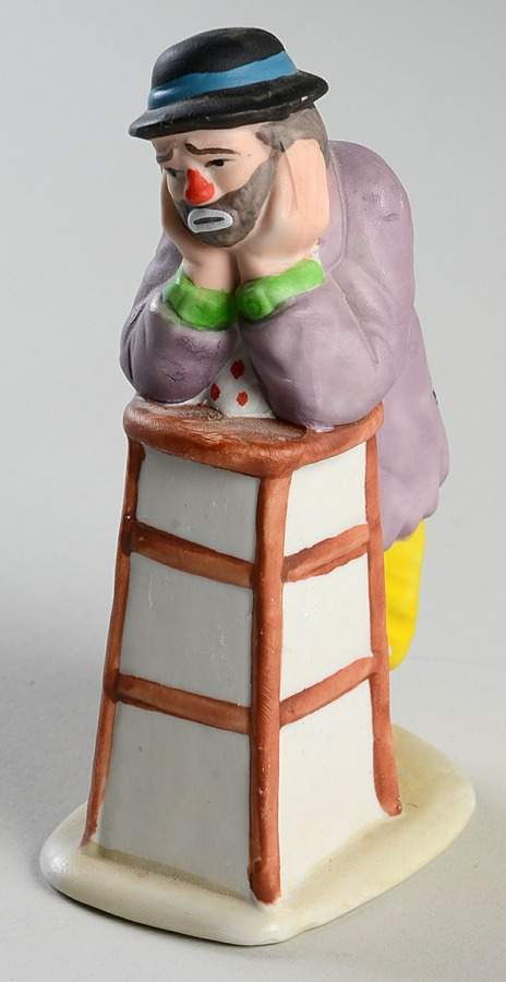 Emmett Kelly Jr Collection Mniatures Why Me? - Boxed by Flambro-1