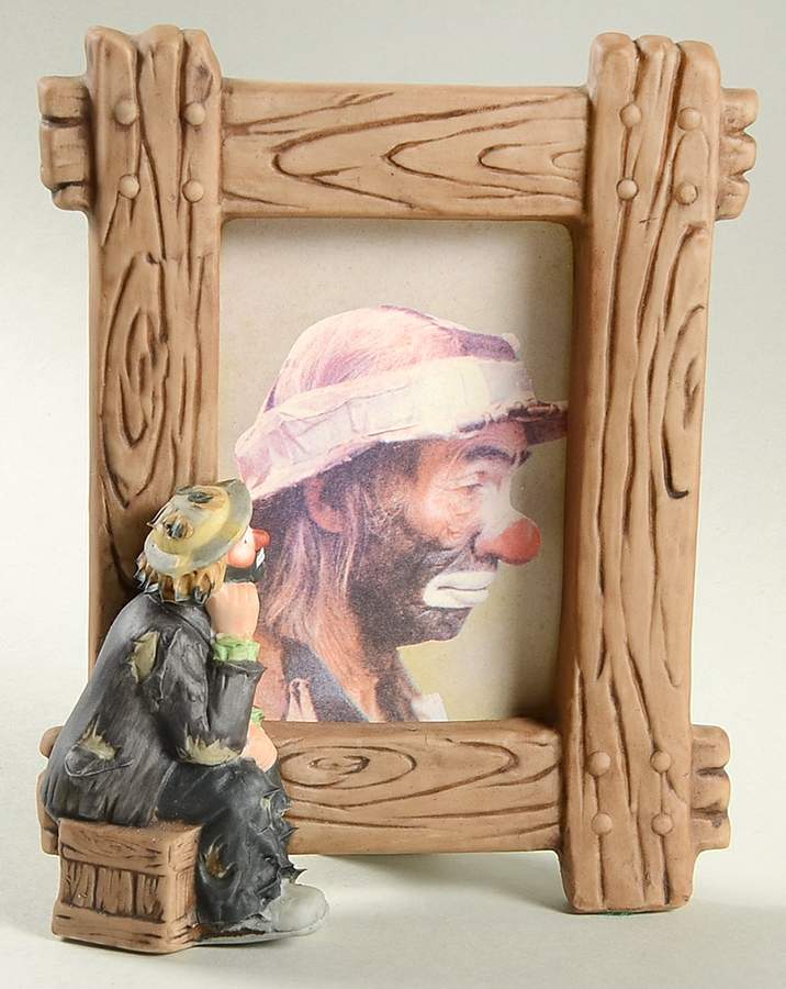 Emmett Kelly Jr Collection Mniatures Photo Frame-Porcelain - Boxed by Flambro-1
